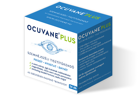 Ocuvane Plus - szemhéjszéli tisztítókendő